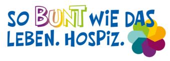 Das Logo des Welthospiztages 2026 So bunt wie das Leben. Hospiz.